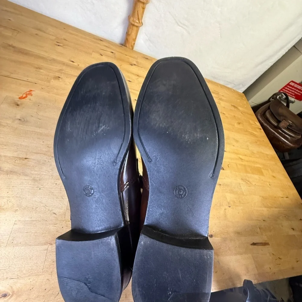 Chancellor Men’s Leather Slip On Loafers Brown Size 7.5 or 8